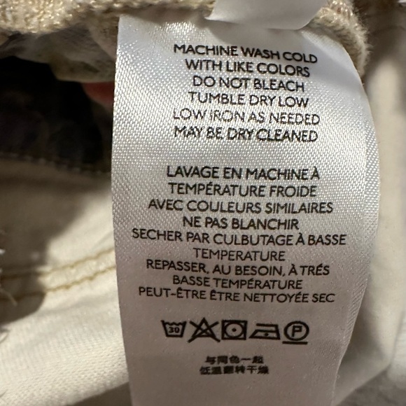 Pilcro by Anthropologie Waterolor Denim Overalls Frayed Hem Shortalls - Picture 3 of 9